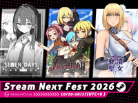 密室x後宮x墮落！akaeroCore參戰Steam十月新品節 《SEVEN DAYS》《False Myth 2》《褻瀆聖女》體驗版開放